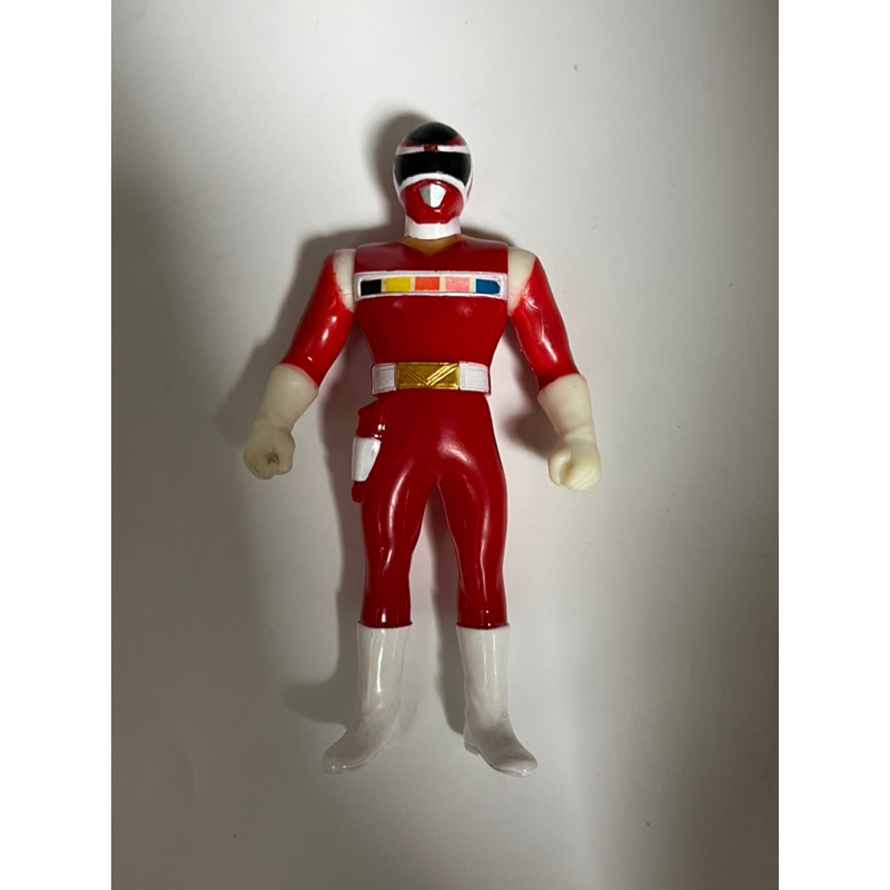 小光玩具 萬代1997 出品 電磁戰隊 百萬紅 12公分軟膠 RED 伊達健太 MEGARANGER | 蝦皮購物