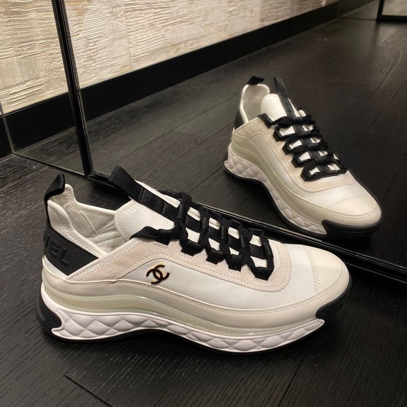 台灣現貨🇮🇹44980香奈兒 Chanel 爆款球鞋 經典氣墊老爹鞋 運動鞋 休閒鞋 金標 小白鞋 37 | 蝦皮購物