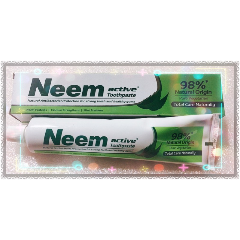 Jyothy 草本楝樹全效呵護牙膏 Neem Active Toothpaste 200g 效期2025/09 蝦皮購物