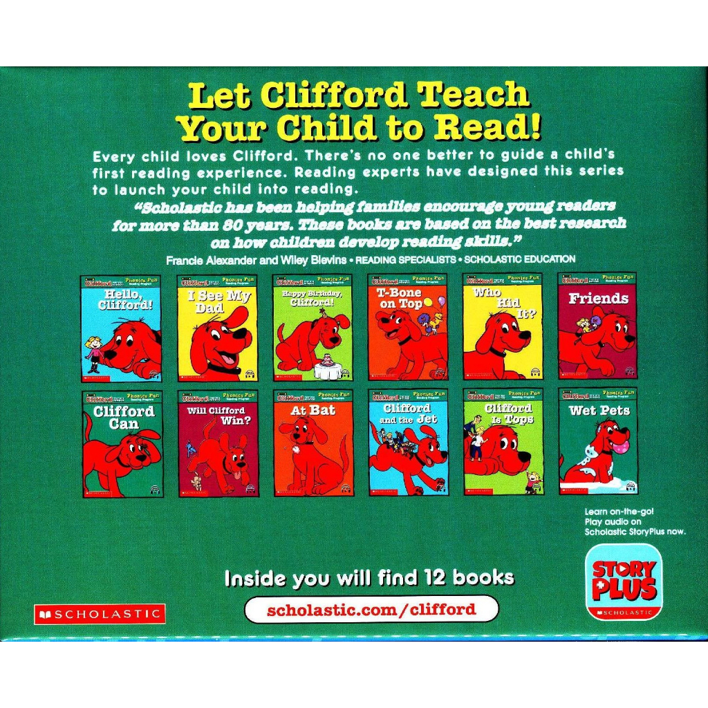 Clifford Phonics Fun Pack 1 {含StoryPlus}(盒組12本) / Scholastic