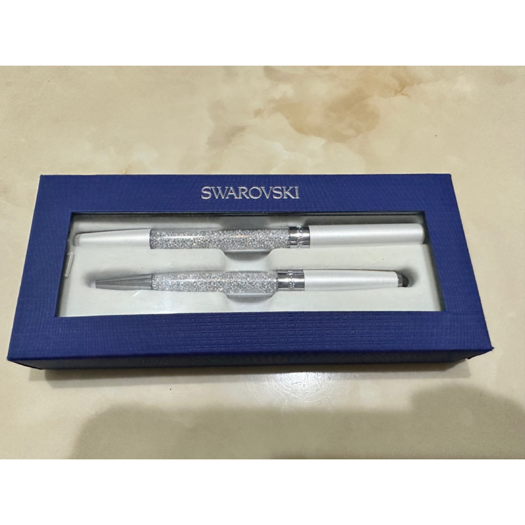 「全新未用」SWAROVSKI 施華洛世奇水晶筆 對筆禮盒 | 蝦皮購物