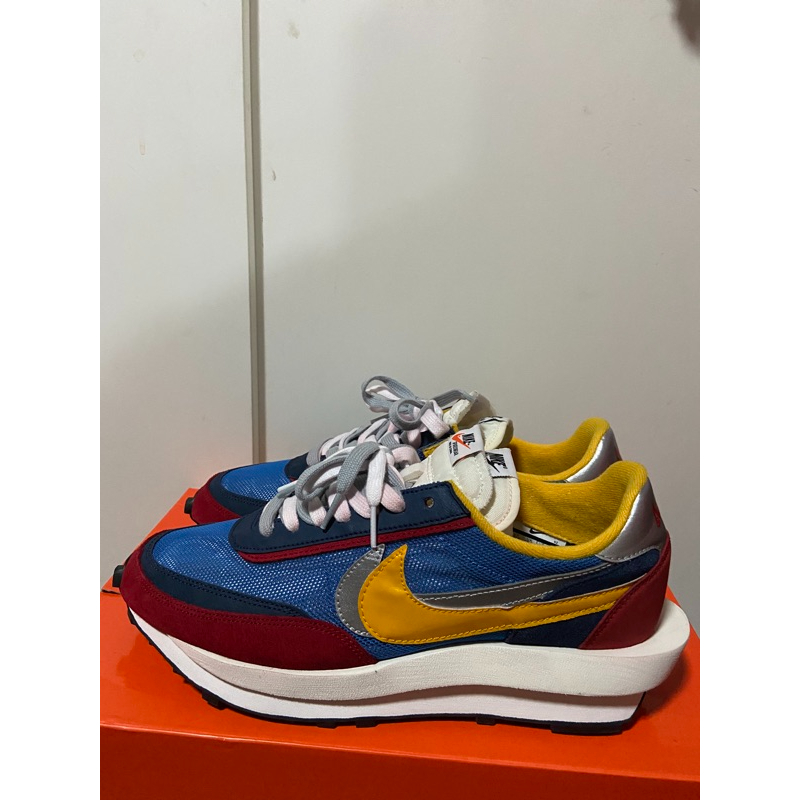 二手Sacai Nike LDWaffle 聯名款解構鞋紅藍us10 | 蝦皮購物