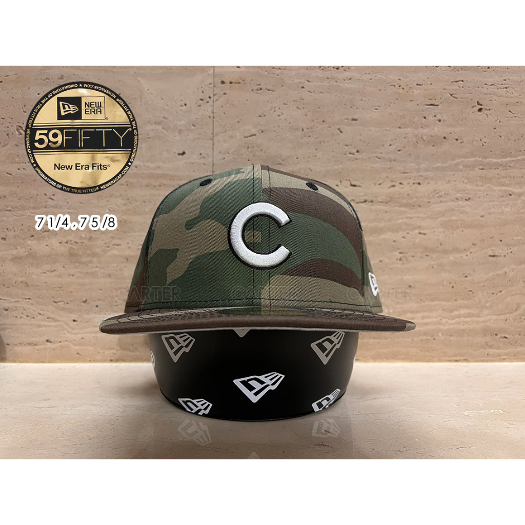 Chicago Cubs New Era 59 Fifty Military Camo Fitted Baseball Hat