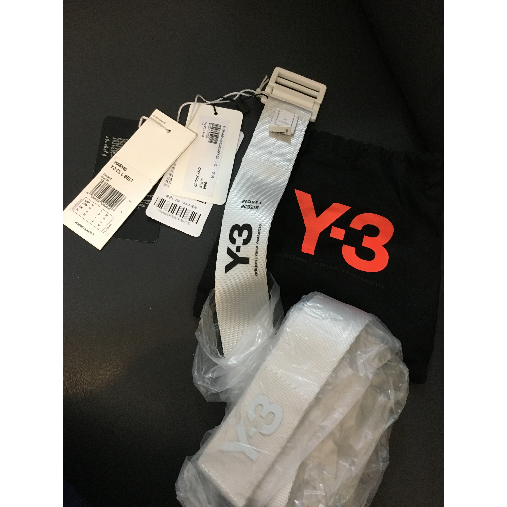 Y3 deals belt white