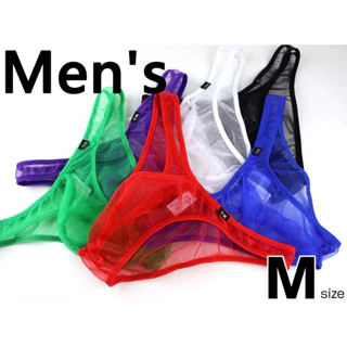 TM日本製男内褲性感窄邊透明薄紗激凸立體囊袋低腰三角褲565405