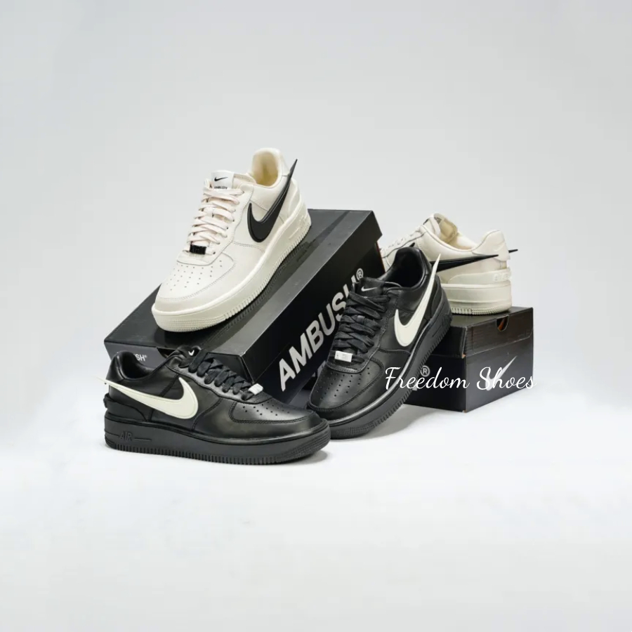 現貨AMBUSH X NIKE AIR FORCE 1 AF1 黑白白黑大勾男女休閒鞋DV3464-002