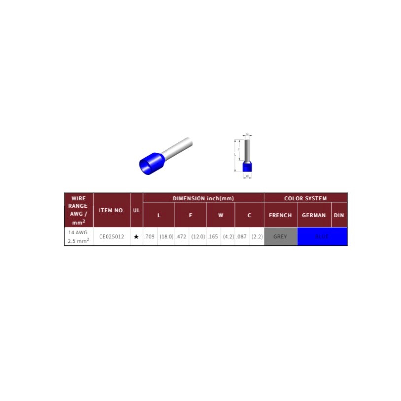 歐式端子 針型端子 # 線徑範圍 26~6AWG / 0.14~16mm² # | 蝦皮購物