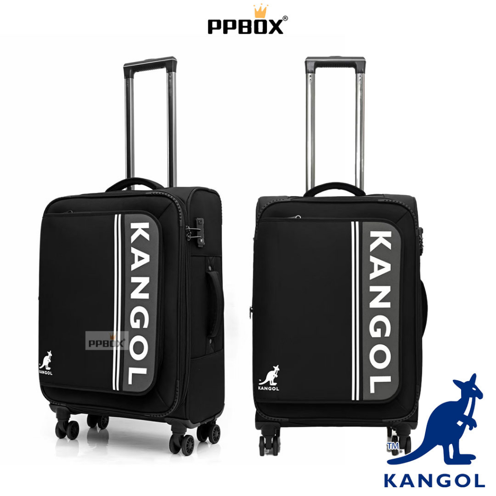 KANGOL 袋鼠 經典LOGO布面【62558803】行李箱 登機箱 商務箱 布箱 防盜拉鍊 20吋 25吋 29吋 | 蝦皮購物
