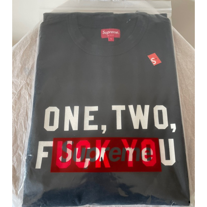 Supreme One Two Fuck You S/S Top 短袖藍色黑色S號L號現貨| 蝦皮購物