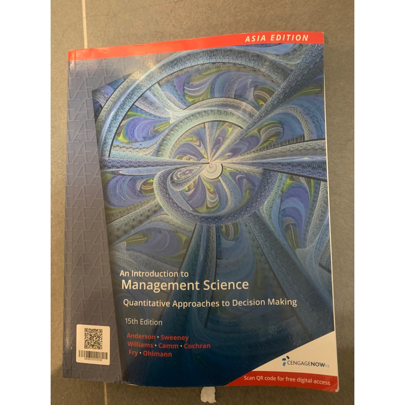 An Introduction to Management Science 15th Edition | 蝦皮購物