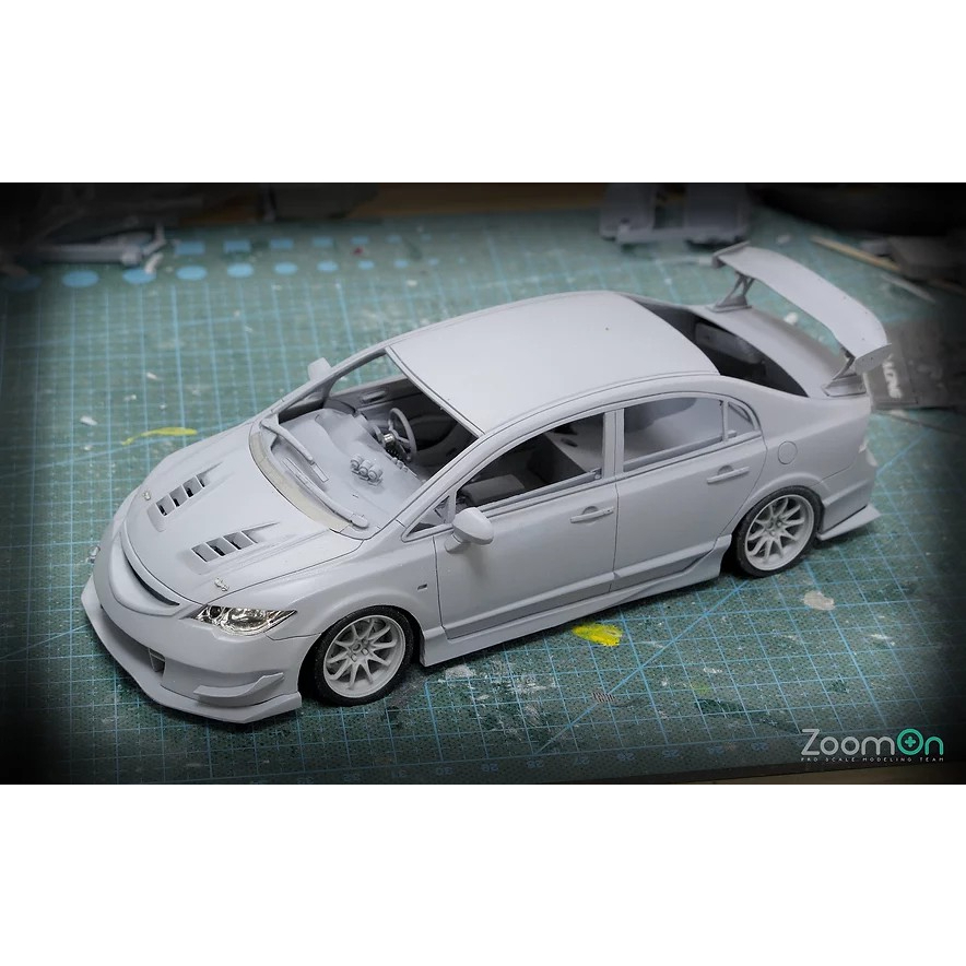 【傑作坊】現貨一組ZoomOn Z037 1/24 Honda Civic FD2R J's Racing 樹脂套件 | 蝦皮購物
