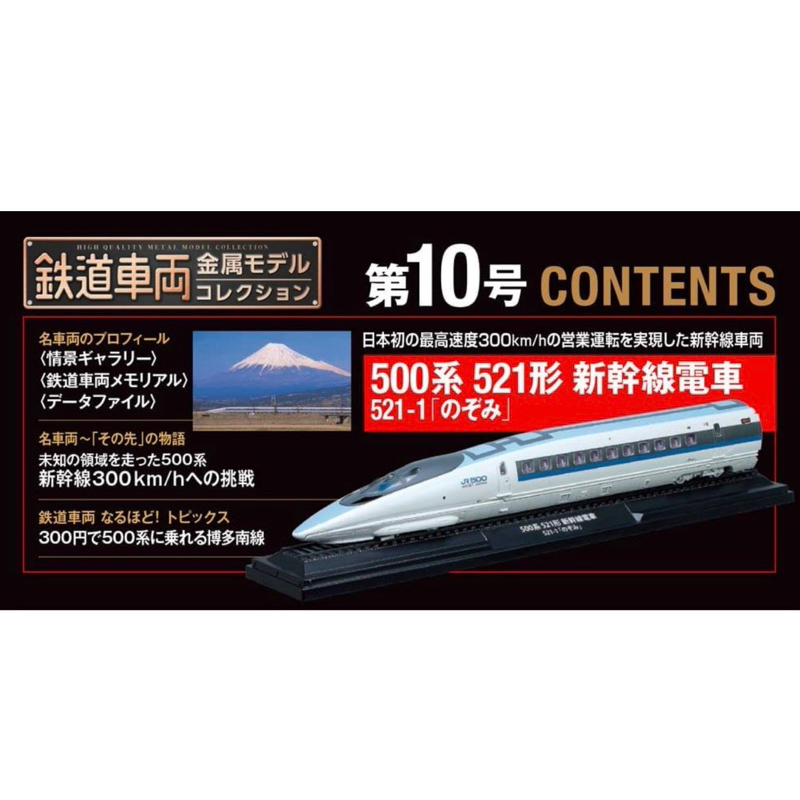 模幻力量】現貨隔週刊鉄道車両金属10號500系新幹線電車13號103系 模幻力量】現貨隔週刊鉄道車両金属10號500系新幹線電車13號103系