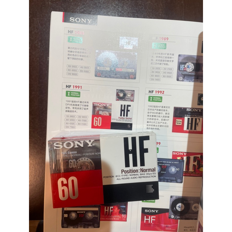 sony HF60 TYPE I 空白 錄音帶 cassette | 蝦皮購物