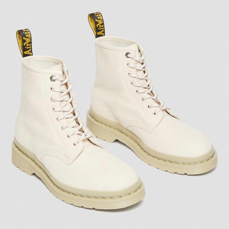 預購｜Dr.Martens 1460 MONO MILLED NUBUCK 米白白色系8孔馬丁靴馬汀