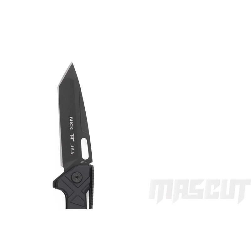 [MASCUT宏均] BUCK 神射手TANTO鋁合金黑柄.154CM-折刀.登山.露營.戶外刀 | 蝦皮購物