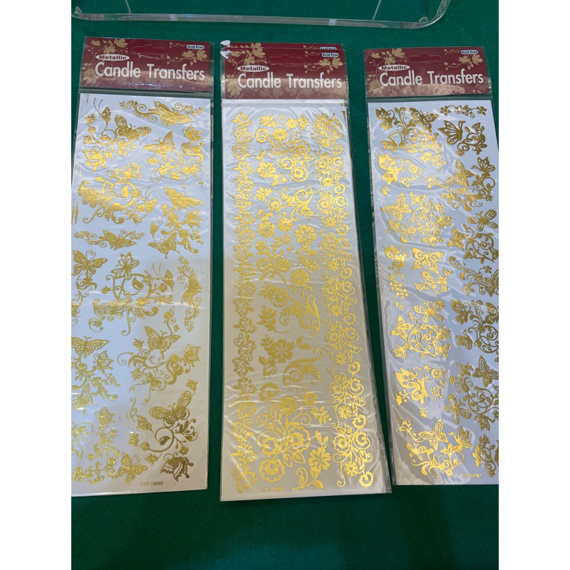 蠟燭轉印貼紙Metallic cancel transfers | 蝦皮購物