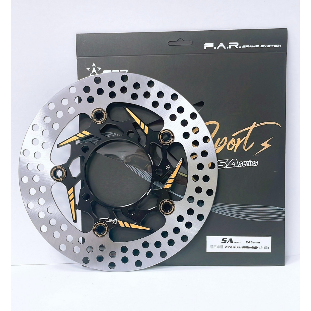 F.A.R SA SPORT 黑金 浮動碟 特仕版 一代勁戰、二代勁戰、三代勁戰 245mm | 蝦皮購物