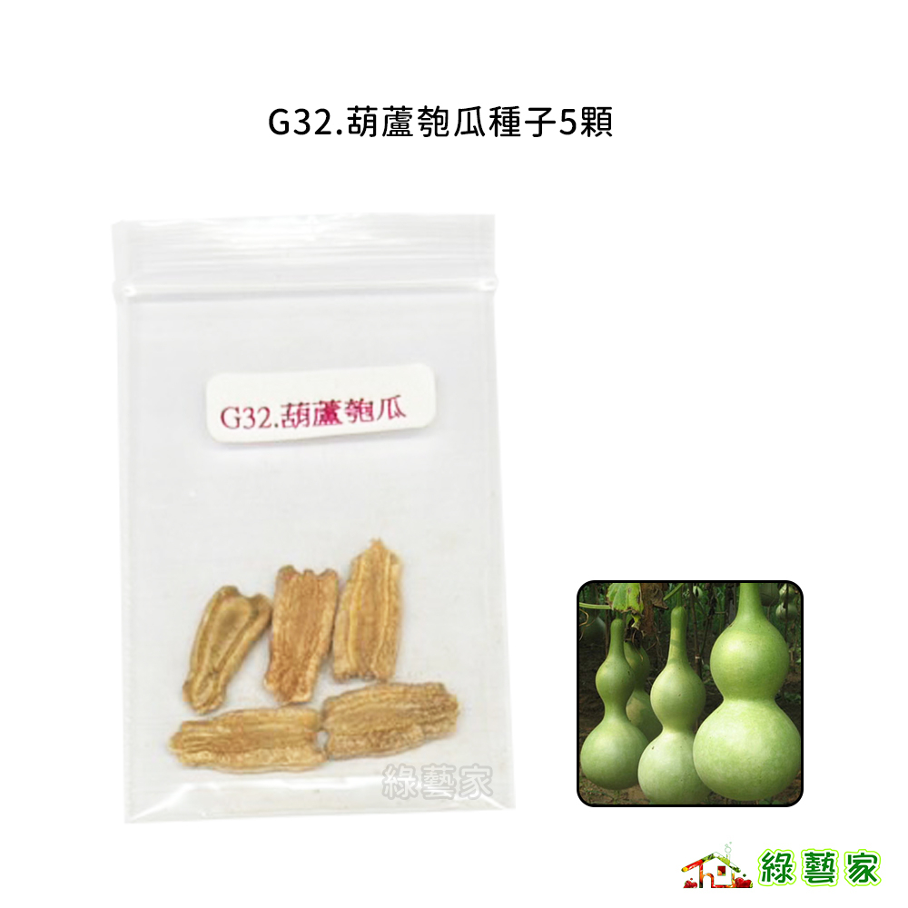 G32.葫蘆匏瓜種子5顆(觀賞用，煮食亦可)果菜類種子【綠藝家】 | 蝦皮購物