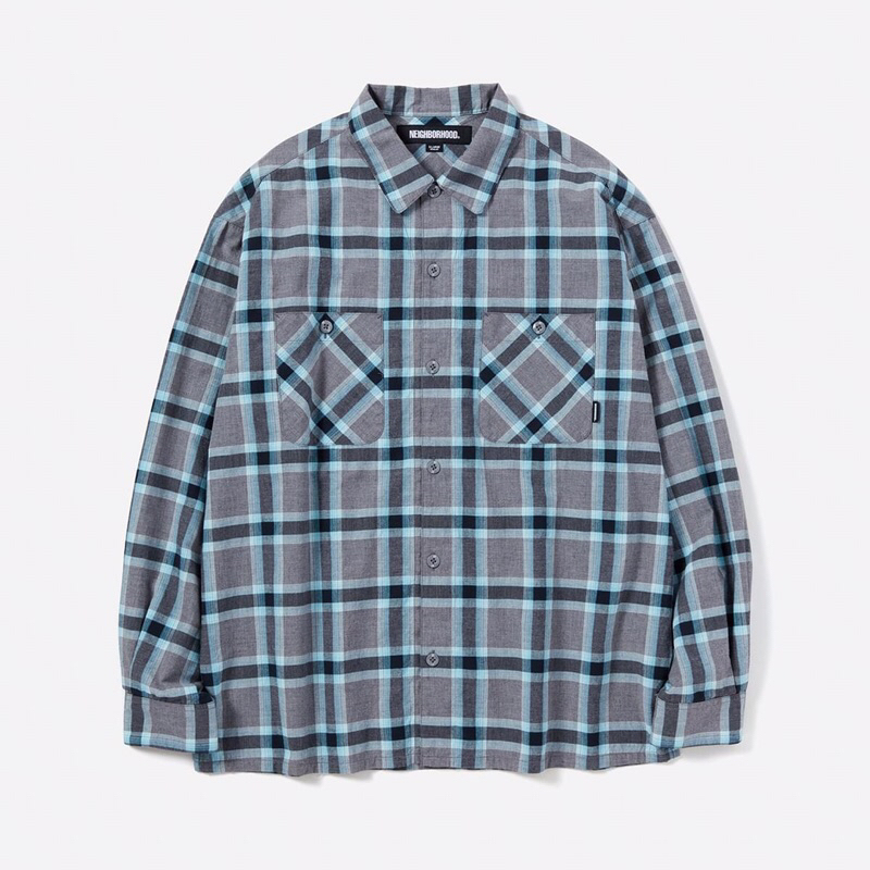 23SS NEIGHBORHOOD NEONCHECK SHIRT LS 全新正品NBHD | 蝦皮購物