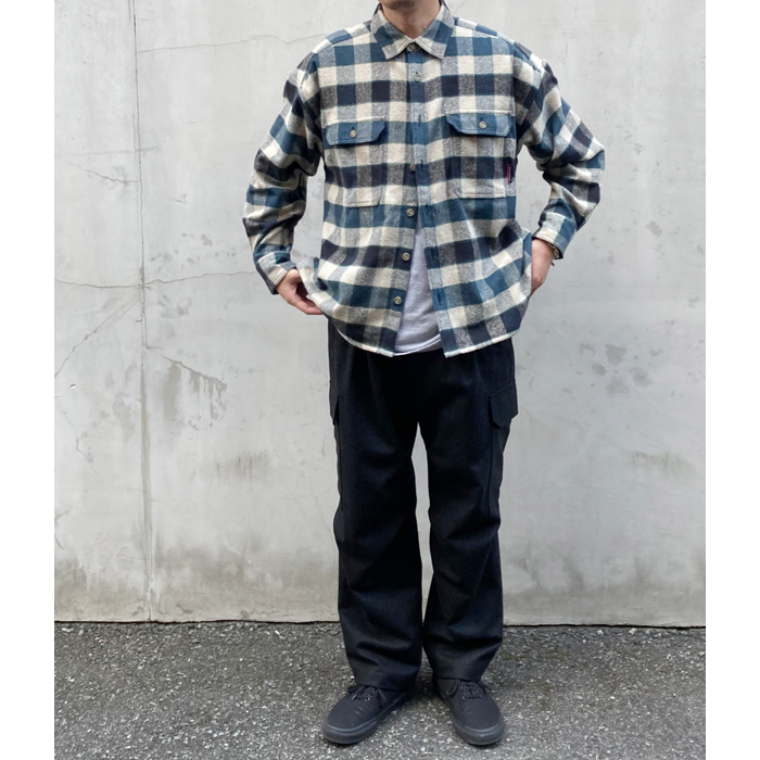 UNIQUE｜二手美品DESCENDANT DCDT 20AW VANING CHECK LS SHIRT襯衫(售