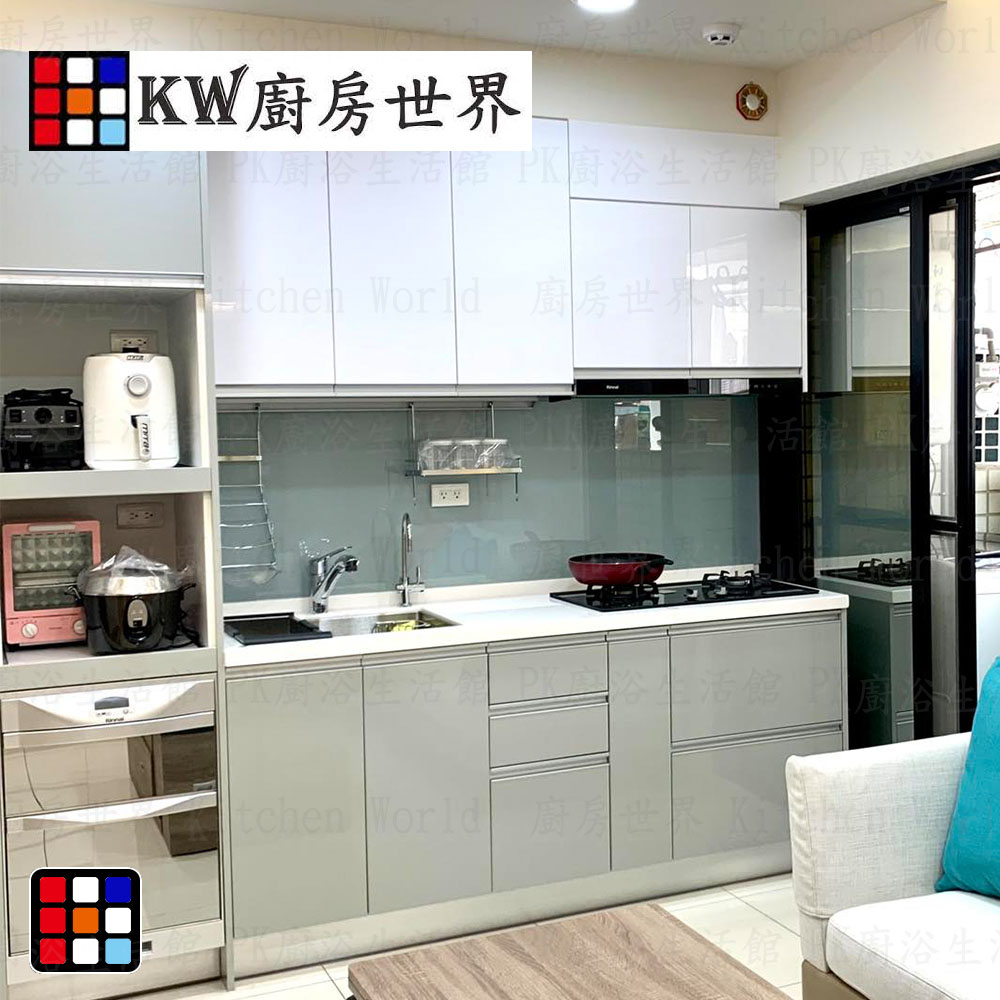 高雄 系統廚具 廚房設計 客製化 廚櫃 流理台 工廠直營 人造石檯面 一字型流理台【KW廚房世界】 | 蝦皮購物