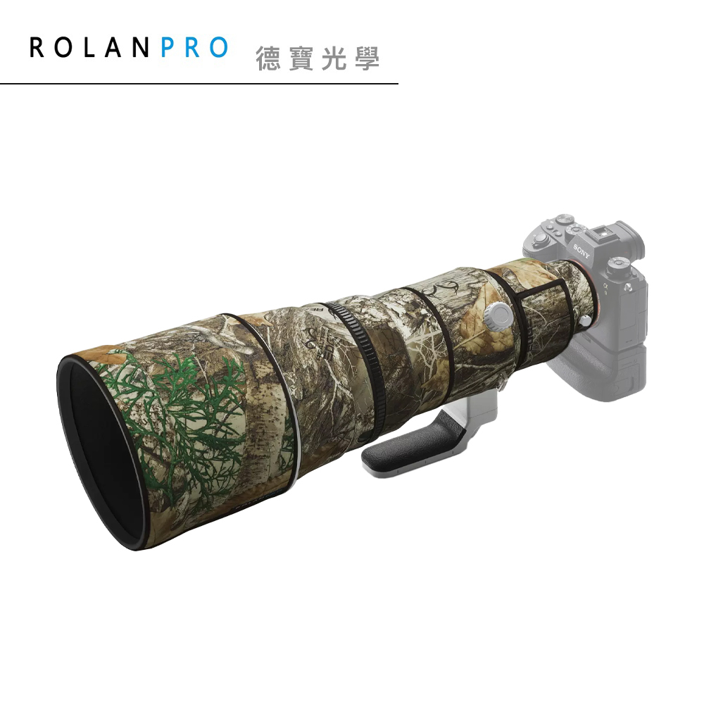 ROLANPRO Camo Lens Coat For Sony FE 400mm F2.8 GM OSS – Protective Cover, Water-Resistant, Non-Slip PU Inner