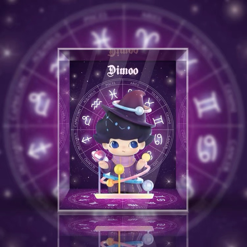 《Yao 挖寶趣》 POPMART 泡泡瑪特 DIMOO 星座系列 隱藏 占卜師 盲盒 設計師公仔 專用展示盒 | 蝦皮購物