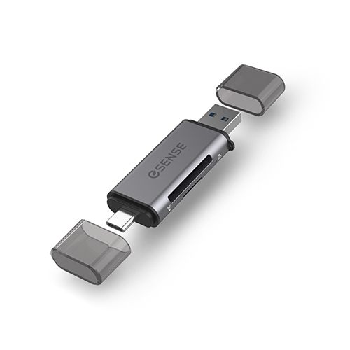 Esense 逸盛 雙介面 R332 USB Type-c 雙卡 讀卡 UHS-I 讀卡機 | 蝦皮購物