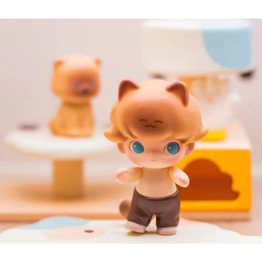 POPMART泡泡瑪特Dimoo 貓貓樂園系列泡泡瑪特popmart 貓貓咪貪吃招財喵