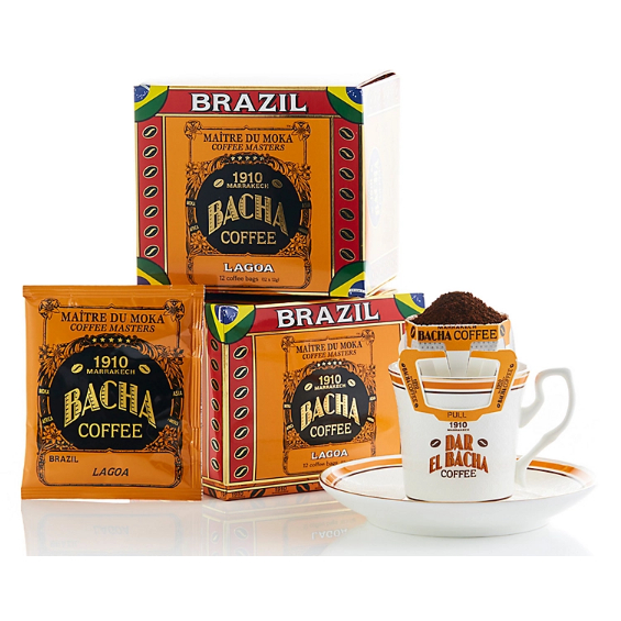 預購 Bacha Coffee 摩洛哥精品濾掛咖啡禮盒12入/盒附原裝紙袋