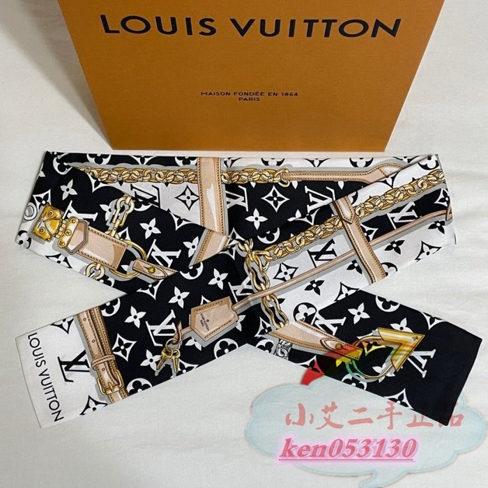 LOUIS VUITTON Monogram Confidential Bandeau | 路易威登 長絲巾 | M78656