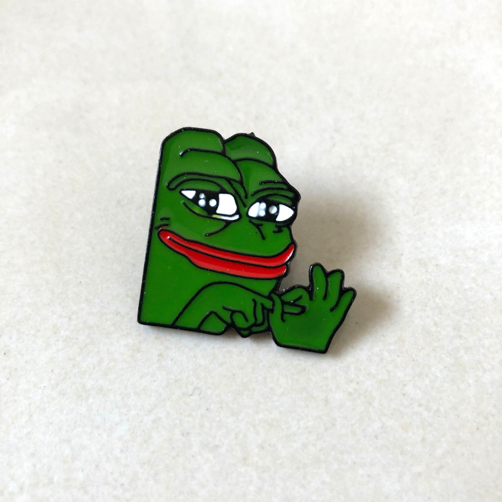 佩佩蛙的古怪表情包～Pepe the Frog 😜 金屬別針#AG | 蝦皮購物