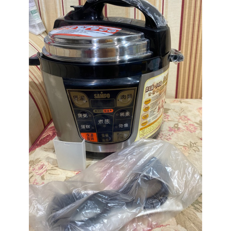 未使用過聲寶SAMPO pressure cooker 5L微電腦壓力鍋KC-AB05Q | 蝦皮購物