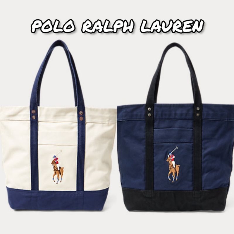 Canvas big 2025 pony tote