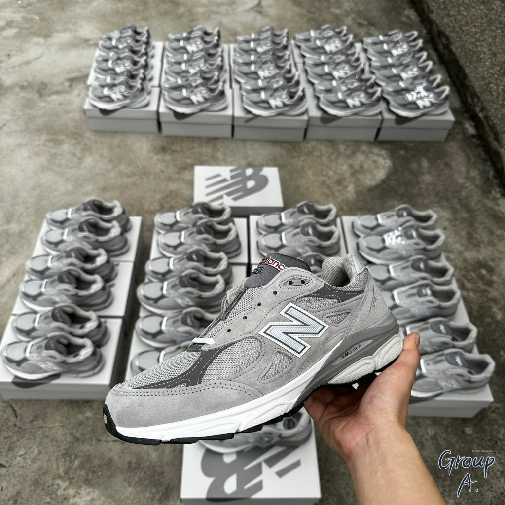 GROUP A】現貨NEW BALANCE 990 V3 元祖灰銀N 麂皮復古慢跑鞋美製