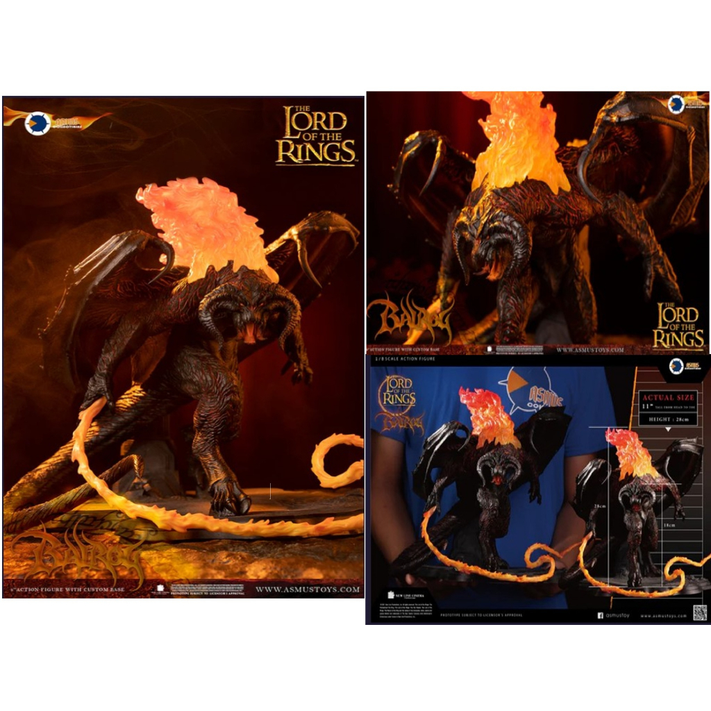 「嚕米模型屋」全新現貨 Asmus Toys 阿司馬正版《魔戒》炎魔（Balrog）11 吋 微可動人偶 | 蝦皮購物