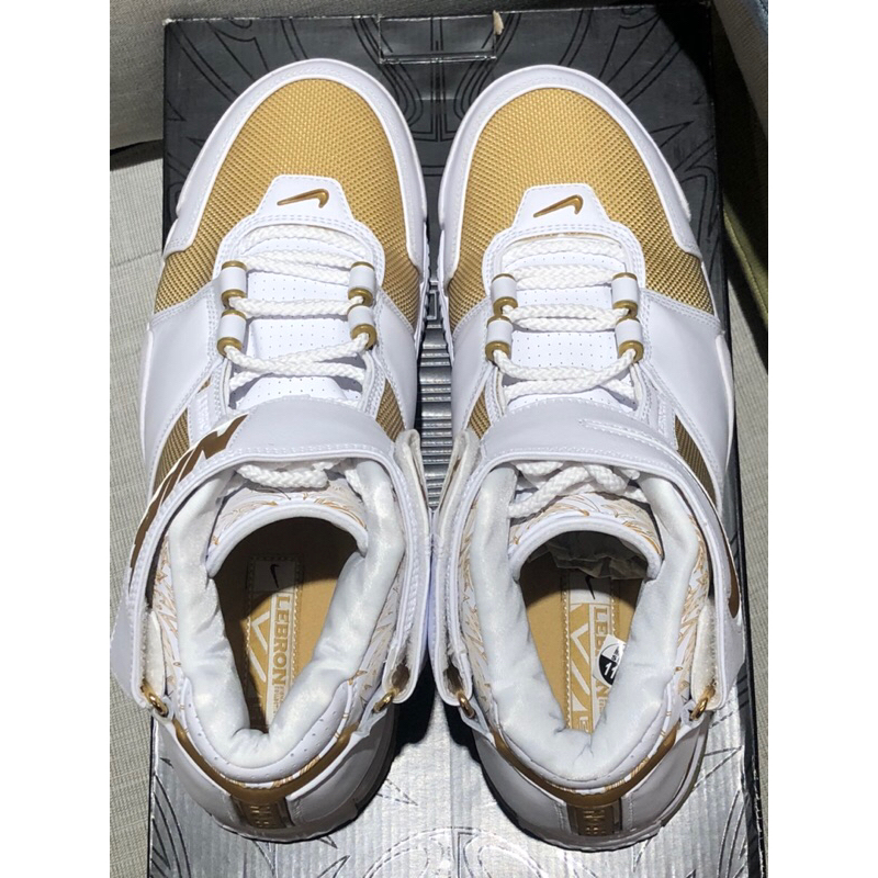 BQR】全新Nike Zoom Lebron II 2 白/金籃球鞋PE 配色復刻DJ4892