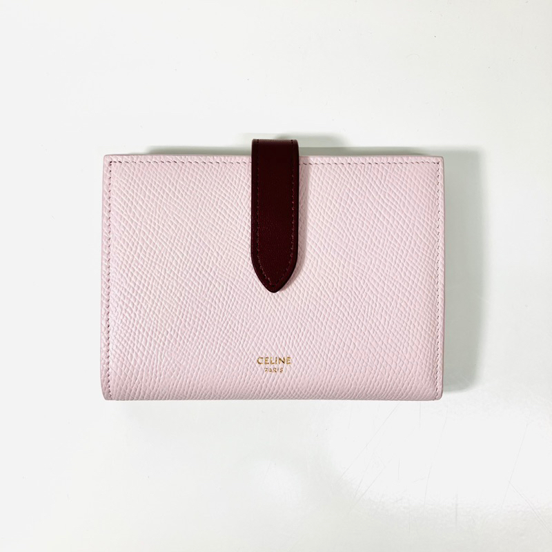 【桃園春日店】CELINE 對折式錢包 附外盒 布袋 等級A W-FO-3211 二手 寶物工廠 TreFac | 蝦皮購物