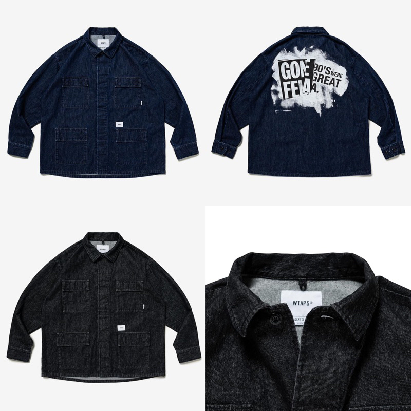 現貨WTAPS 23SS JMOD / LS / COTTON. DENIM. PASTHG 全尺寸可