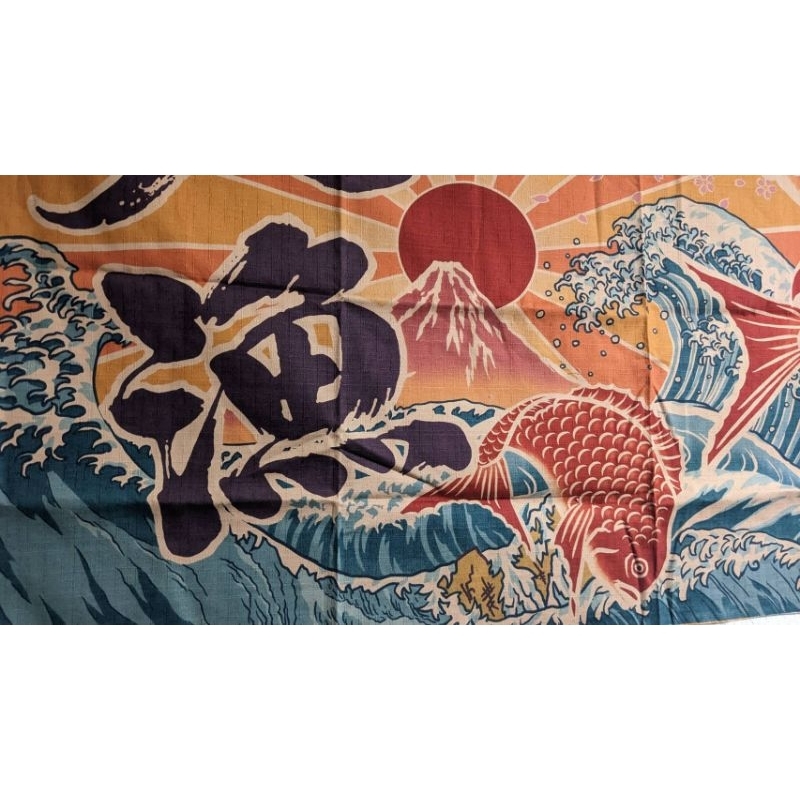 台灣現貨)大漁旗-日本製（復古色/黑/橘/藍/紅） | 蝦皮購物