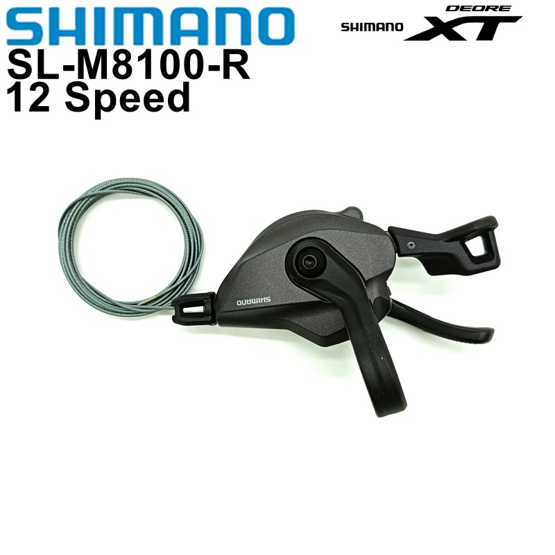 Shimano Deore XT SL-M8100 12-speed schakelhendel rechts zwart