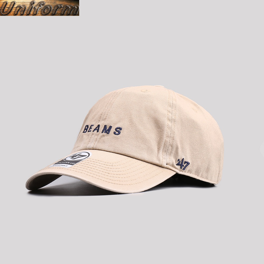 BEAMS 47 CAP 刺繡水洗復古LOGO 日本基本款棒球帽潮流滑板帽老帽男女帽BTS Lisa | 蝦皮購物