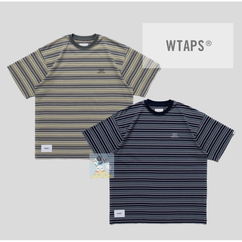 WTAPS 23SS BDY 01 / SS / COTTON. TEXTILE. WUT 條紋短袖T恤| 蝦皮購物