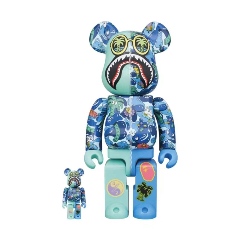 BE@RBRICK Steven Harrington X BAPE(R) SHARK 400+100%