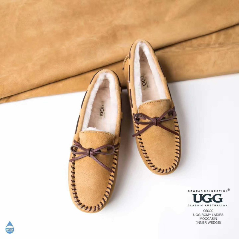 澳洲🦘預購Ozwear Ugg Romy Moccasin OB300，羊毛豆豆鞋大人款