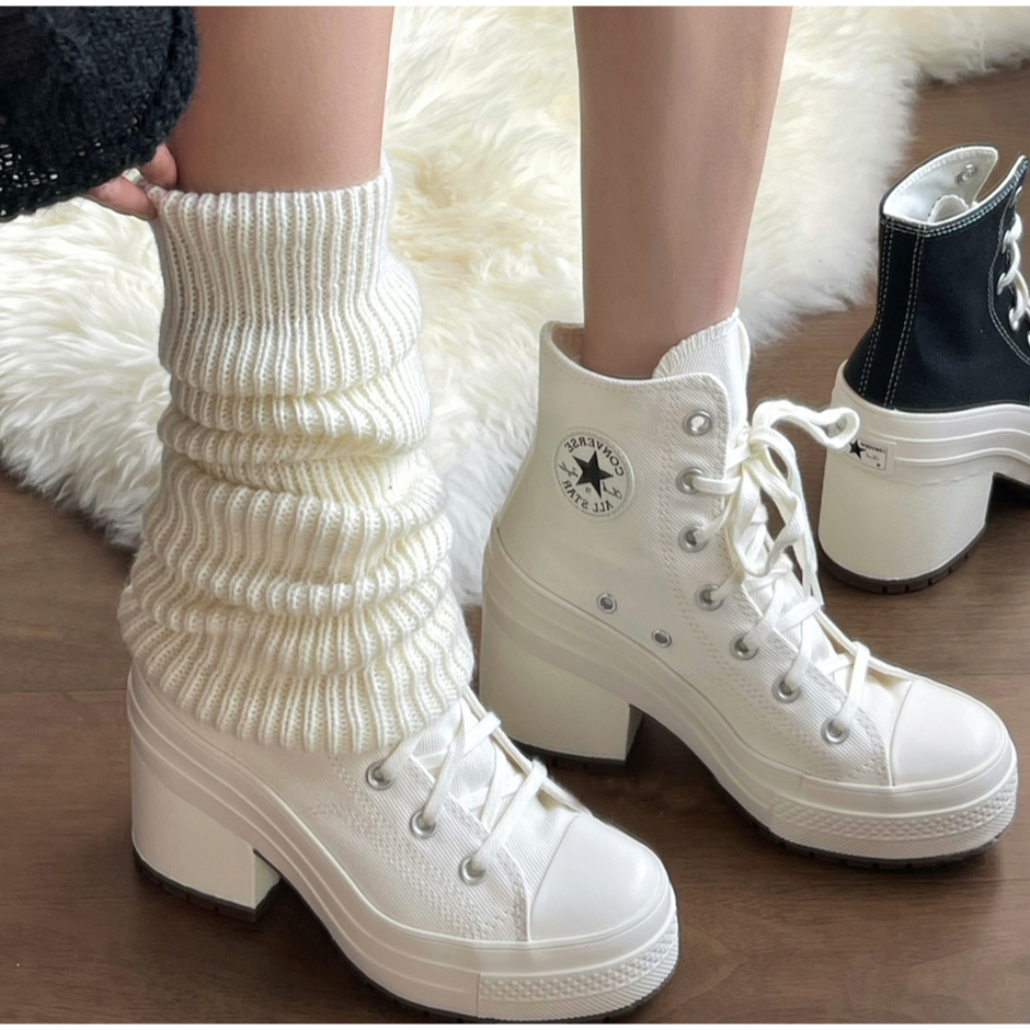 EJ- 白23.5cm /現貨CONVERSE CHUCK 70 1970s 高跟鞋👠 焦糖底白色