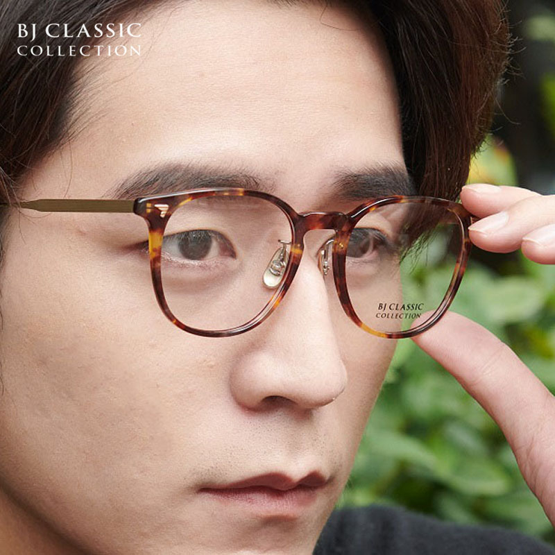BJ CLASSIC P-555MPGT 日本品牌手工眼鏡｜時尚復古文藝純鈦眼鏡男女生