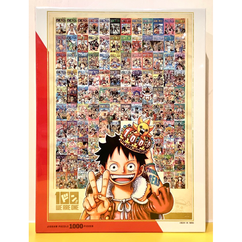 航海王海賊王ONE PIECE 草帽商店原畫100卷紀念1000片拼圖連載漫畫封面