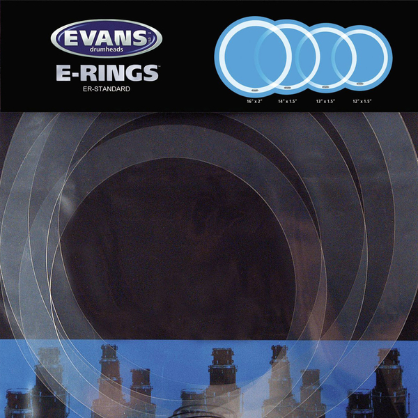 Sordine Per Batteria Evans ER-Standard - Kit 4 Anelli Per Smorzare Armonici - 12", 13", 14", 16" - Foto 9