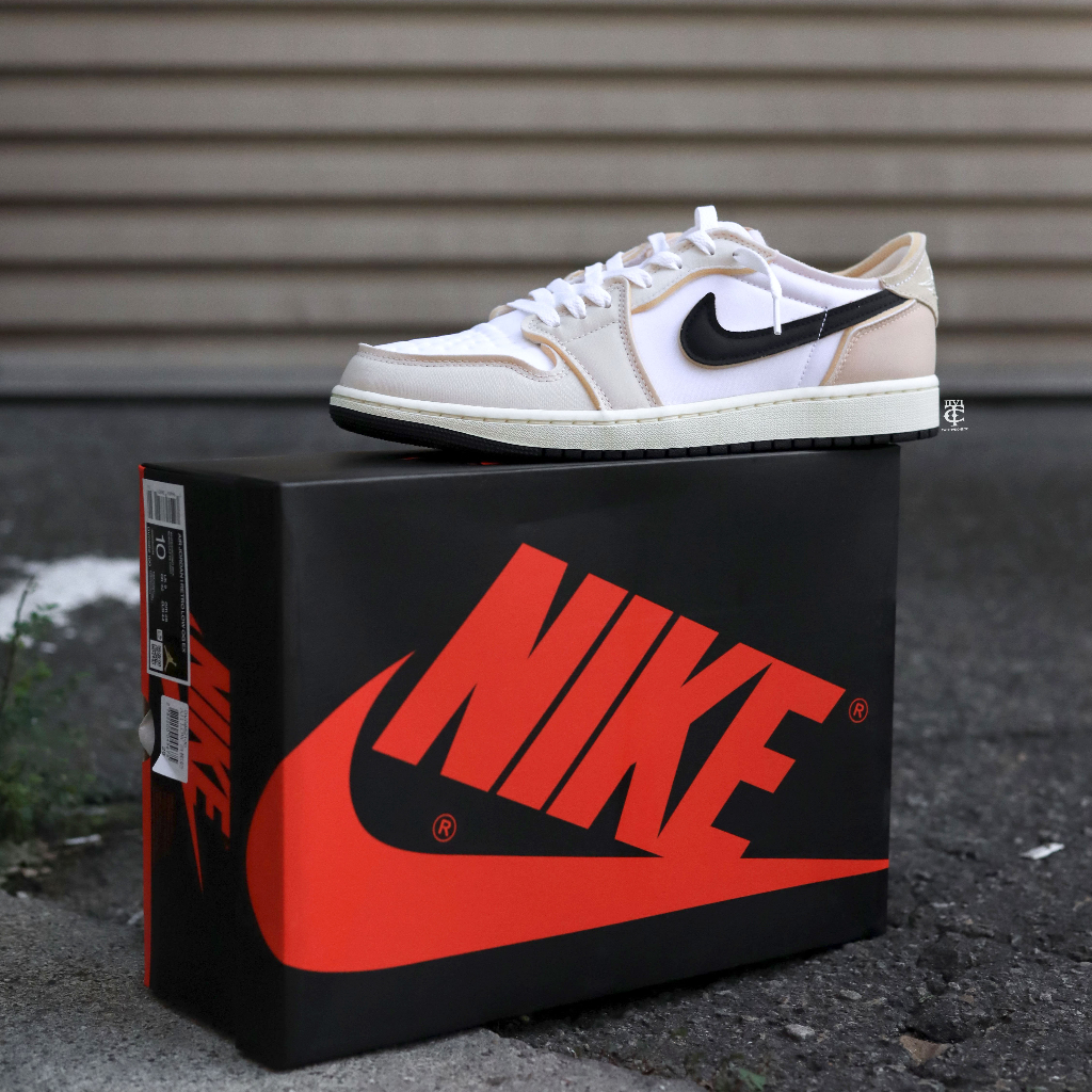 貳伍壹.TC】Air Jordan 1 Retro Low OG EX AJ1 白米椰奶黑勾DV0982100